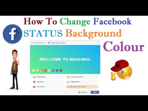 How To Add/Change Facebook Status BACKGROUND COLOR How To Add/Change Facebook Status BACKGROUND COLOR