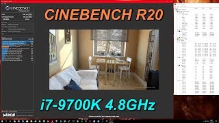 Cinebench R20: i7-9700K@4.8GHz [ Multi and Single Score ]