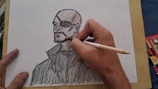 Desenhando Nick Fury