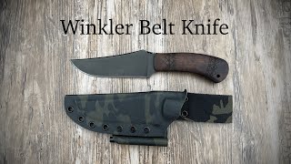 Winkler Belt Knife Kydex Sheath in MultiCam Black