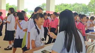 บรรยากาศการตรวจสุขภาพช่องปาก #โรงเรียนอนุบาลหนองแสง 🩷🤍