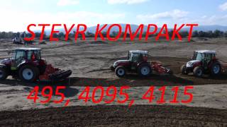 Steyr Kompakt 495, 4095 and 4115 - tractors for all the work on our farm and in the company