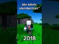 slenderman evolution #slenderman #evolution #games #minecraft #meme