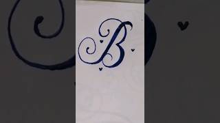 B Letter writing #cursive #cursivewriting #calligraphy #ytshorts#shortsfeed