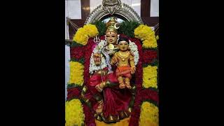 God Parvathi and Murugan. Rare Alangaram