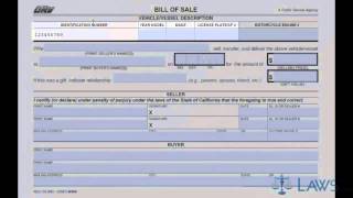 Bill of Sale