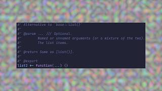 base::list()... but allow trailing comma.