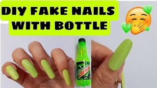 How to Make Fake Nails from Bottle 2021 | DIY Artificial Nails at Home | Fake Nails Easy