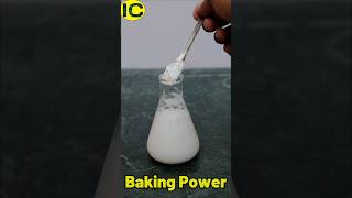 Baking powder Reaction #experiment #experiments #shorts