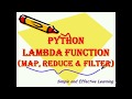 Lambda function in python || Python Lambda Map Filter Reduce Functions || map || FIlter || Reduce