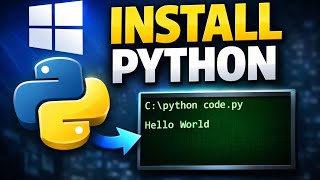 How to Install Python on Windows 11 | Run First Program Using Notepad | How to run python program