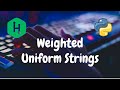 86 - Weighted Uniform Strings | Strings | Hackerrank Solution | Python
