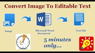 How to convert Image to Editable Text - Convert Image into Text - Image to Text Converter
