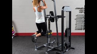 Body-Solid FCD-STK Pro-Select Weight-Assisted Chin-Dip Machine (BodySolid.com)