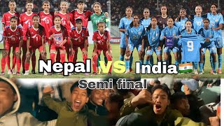 Nepal 🇳🇵 vs India 🇮🇳/semifinal live match SAFF Women’s championship 2024/