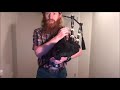 beginner exercise for blowing your bagpipes without your lips getting tired more than technique