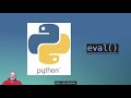 Python built-in function: eval()