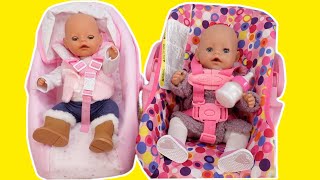 Baby Born Doll Morning Routine feeding and Changing baby doll Compilation