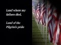 My Country Tis of Thee with Lyrics