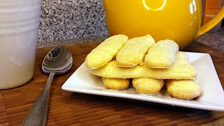 Crispy and Fluffy Ladyfingers or Savoiardi Biscuits Recipe