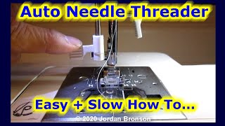 HOW TO USE THE AUTOMATIC NEEDLE THREADER ON A SINGER SEWING MACHINE 2nd Tutorial