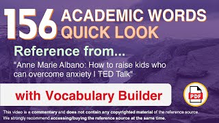 156 Academic Words Quick Look Ref from \