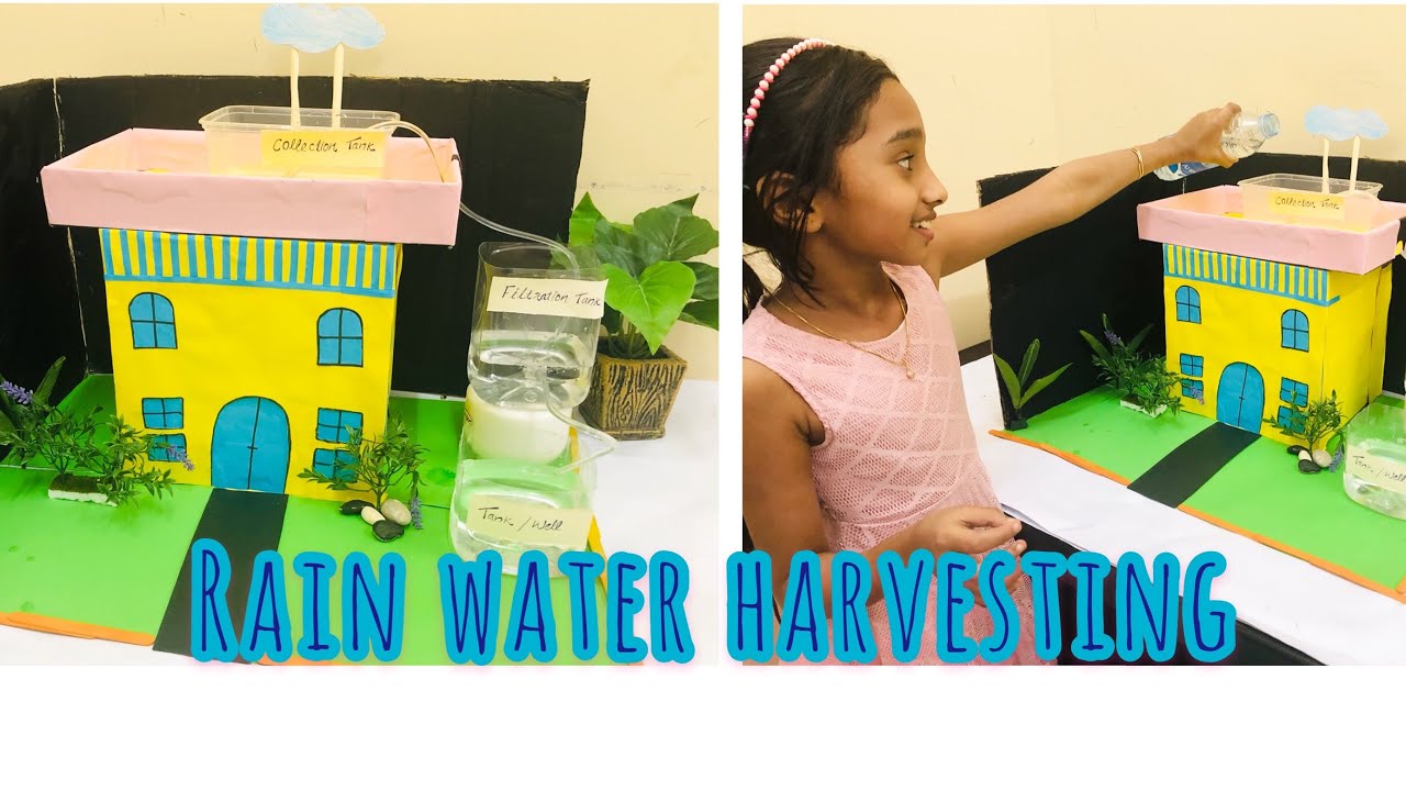 Rain Water Harvesting Project Activity/School Science Project /model ...