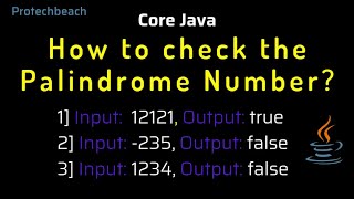 How to check the Palindrome Number in java?
