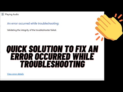 How to Fix an Error Occurred While Troubleshooting in Windows