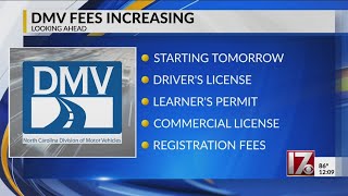 DMV fees increasing