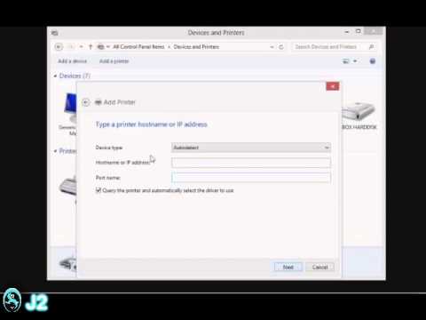 Setup Network Printer on Windows 8 Setup Network Printer on Windows 8