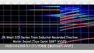 JR West 225 Series Train Inductor Recorded Traction Motor Sound [Toyo Denki IGBT-VVVF]