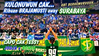 RIBUAN BRAJAMUSTI DISAMBUT AKSI CAPO BONEK CAK TESSY SEKETIKA GBT BERGEMURUH❗PERSEBAYA VS PSIM JOGJA