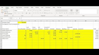 Software to Record Donations for your Church- see description for new 2026 version