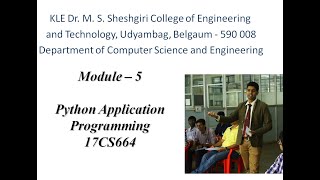 Python Module 5 1st video