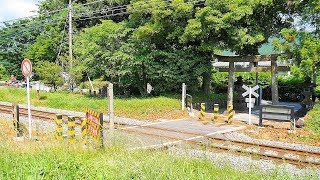 御殿場線【№210】カマド神社踏切（第4種踏切）通過・走行映像　静岡県御殿場市竈