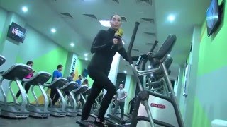 ტასო ბარნოვა ფიტნეს-ცენტრს ეწვია / Taso Barnova Pintes-Centrs Ewvia