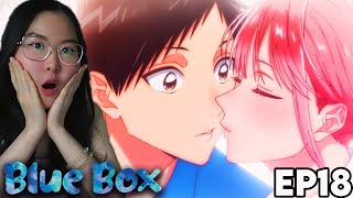 CELEBRATORY KISS?!!😱 Blue Box Episode 18 REACTION