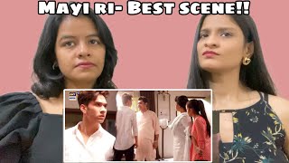 Mayi Ri- Best Scene | Aap ki himmat kese huyi meri biwi per hath uthane ki? | WhatTheFam Reactions!!