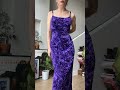 Velvet Purple Dress