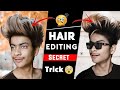 Picsart New Stylish Hair Editing Tutorial 😱 #shubham_editz