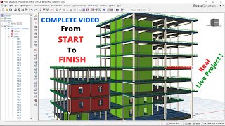 Live Project - Complete 8 Storey Building Design in Protastructure