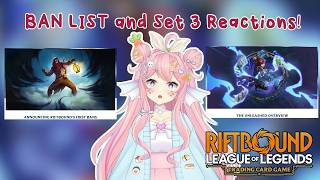 Riftbound's First BAN LIST?! + Set 3 UNLEASHED Card REACTION! | !reactkkana