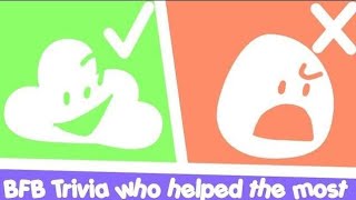 BFB Trivia 31: Who helped the most (OUTDATED)