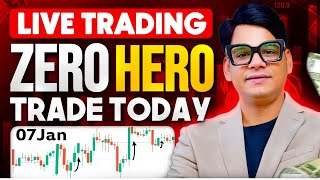 07 JAN Sensex Zero Hero Trading Live Trading Today #trading #nifty #livetrading #vinbull #trading