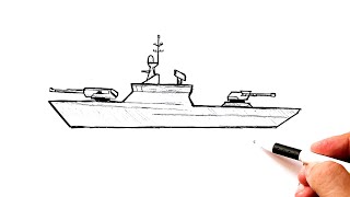 How to draw a Future Army ship