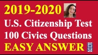 2020 Easy Answer Citizenship Questions Practice!