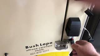 Connect external solar panel to Bushlapa