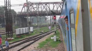 12049 Gatimaan Express departing Agra Cantt railway station!