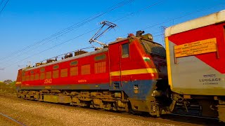 FIRST LHB RUN SANTRAGACHI NANDED EXPRESS WITH TRACK SOUND - INDIAN RAILWAYS